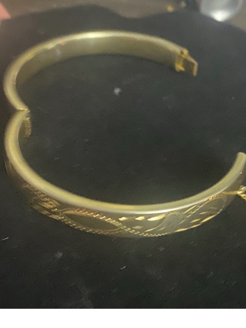 Sarah Coventry Gold-Tone Engraved Cuff Bracelet